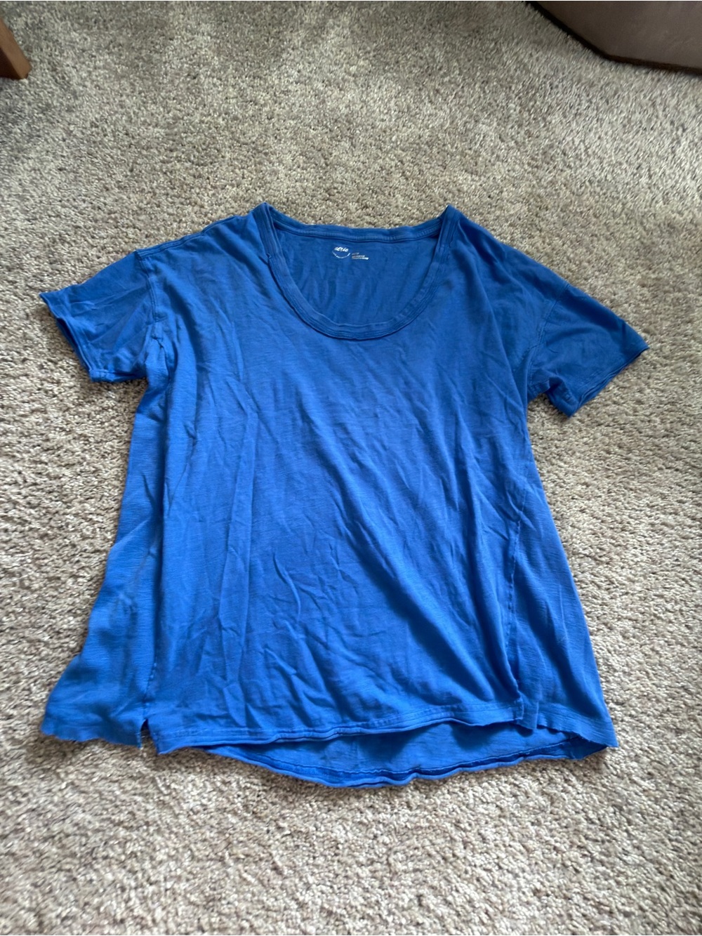 aerie Scoop Neck Short Sleeve Tee in Royal Blue